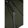 Sunfun Lily parasol m/krank og tilt stål/polyester sort/grøn Ø270 cm
