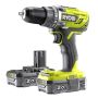 Ryobi bore-/skruemaskine R18DD3-220S One+ m/batterier & lader