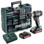 Metabo akku slagboremaskine SB18L 18V m/tilbehør, batteri & lader