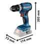 Bosch Professional akku slagboremaskine GSB 18V-45 18V m/batteri & lader