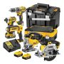 DeWalt værktøjssæt 5 maskiner m/batterier & lader