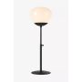 Markslöjd bordlampe Rise sort/hvid E27 25x75 cm