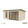 Palmako sauna Sanna Slide ubehandlet 12,8 m²