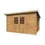 Palmako skur Alice brun trykimprægneret 9 m²