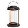 Garden Life lanterne metal sort m/kobber søjler H33 cm