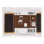 Stabilit filtpude brun Ø32 mm 8 stk.
