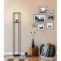 Eglo gulvlampe Libertad sort/træ E27 H128 cm 