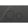 Geberit betjeningsplade Sigma40 rund sort glas