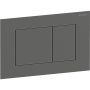 Geberit betjeningsplade Sigma40 square sort krom