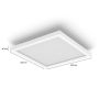 Phillips Hue loftlampe LED Aurelle White Ambience hvid 30x30 cm 28 W