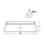 Bestway pool Ø457x84 cm m/filterpumpe Fast Set