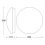 Steinel LED plafond sensor RS16 hvid Ø25,5 cm