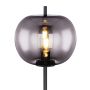 Globo gulvlampe Blacky sort/røg E27 60W H160 cm