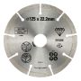 Stanley diamantskive universal Ø125x22,23 mm