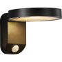Nordlux solar-væglampe Rica Round sort LED IP44 Ø15 cm 