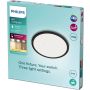 Philips loftlampe Superslim Ø25cm 15W IP44 sort