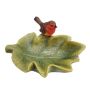 GardenLife fuglebad bladformet m/fugl plast 24x18x10,9 cm