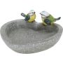 GardenLife fuglebad hjerteformet m/2 fugle plast 21,7x21,2x9,7 cm