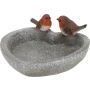 GardenLife fuglebad hjerteformet m/2 fugle plast 21,7x21,2x9,7 cm