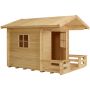 Plus legehus m/terrasse ubehandlet 182x161 cm 
