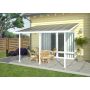 Terrasseoverdækning Feria hvid 12,5 m²