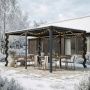 Palram Canopia havepavillon Milano 4300 grå 13,2 m²