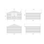 Palmako hytte Lotta ubehandlet 13,9 m²