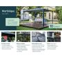 PALRAM havepavillon Martinique 3600 antracitgrå