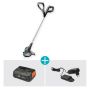 Gardena akku græstrimmer SmallCut 23/18V m/batteri & lader