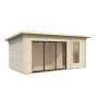 Palmako sauna Sanna Slide ubehandlet 12,8 m²