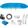 Swim & Fun inground familiepool komplet sæt 6x3,2x1,5 m