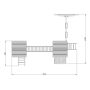 Palmako legeborg Jesper Set 1 70x70 mm massivt træ