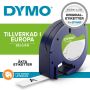 DYMO LetraTag plasttape hvid 12mm