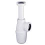 Vandlås PVC m. flexslange 33mm hvid