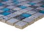 Mosaik Square sten & glas mix blå/grå 30x32,5 CM