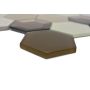 Mosaik Hexagon krystal/natursten 3D beige mix 26,5 x 30,5 cm