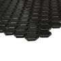 Mosaik Hexagon sort uni blank 30x26 cm