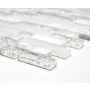 Mosaik Interlock sten & glas mix hvid 29,8x30,5 cm