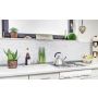 Mosaik Interlock sten & glas mix hvid 29,8x30,5 cm