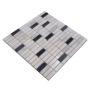 Mosaik Koloni natursten sort/hvid 30,5 x 30,5 cm