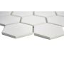 Mosaik Hexagon uglaseret porcelæn hvid 32,5 x 28,1 cm