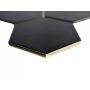Mosaik Hexagon porcelæn sort mat 25,6 x 29,5 cm