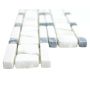 Mosaik hvid/sort 50x300x9 mm