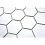 Mosaik Hexagon keramik hvid 28,1x32,5 cm