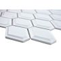 Mosaik Diamond Metro hvid mat 25,2 x 26,5 cm