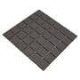 Mosaik Quadrat uglaseret antislip brun 29,1x29,1 cm