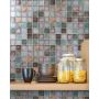 Mosaik square crystal mix farve 300X300X8 mm