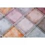 Mosaik square crystal mix farve 300X300X8 mm