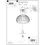 Eglo loftlampe Mogano 3 Ø28cm E27 sort