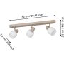 Eglo spotlampe Corato 3L 3XE14 sand/hvid
